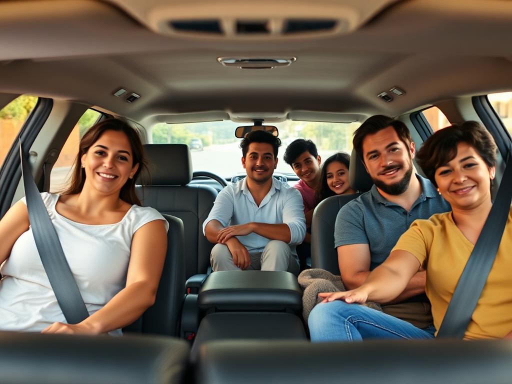 Auto familiar cómodo para toda la familia